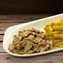 Rindfleisch Pfanne mit Oregano